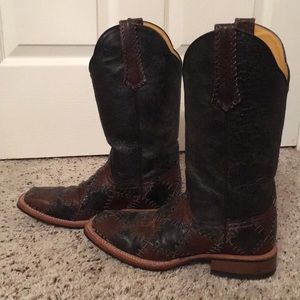 LIKE NEW WOMENS SQUARE TOE CINCH COWGIRL BOOTS